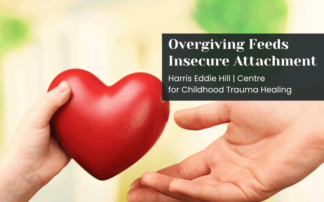 Overgiving Feeds Insecure Attachment. someone handing their whole heart to someone